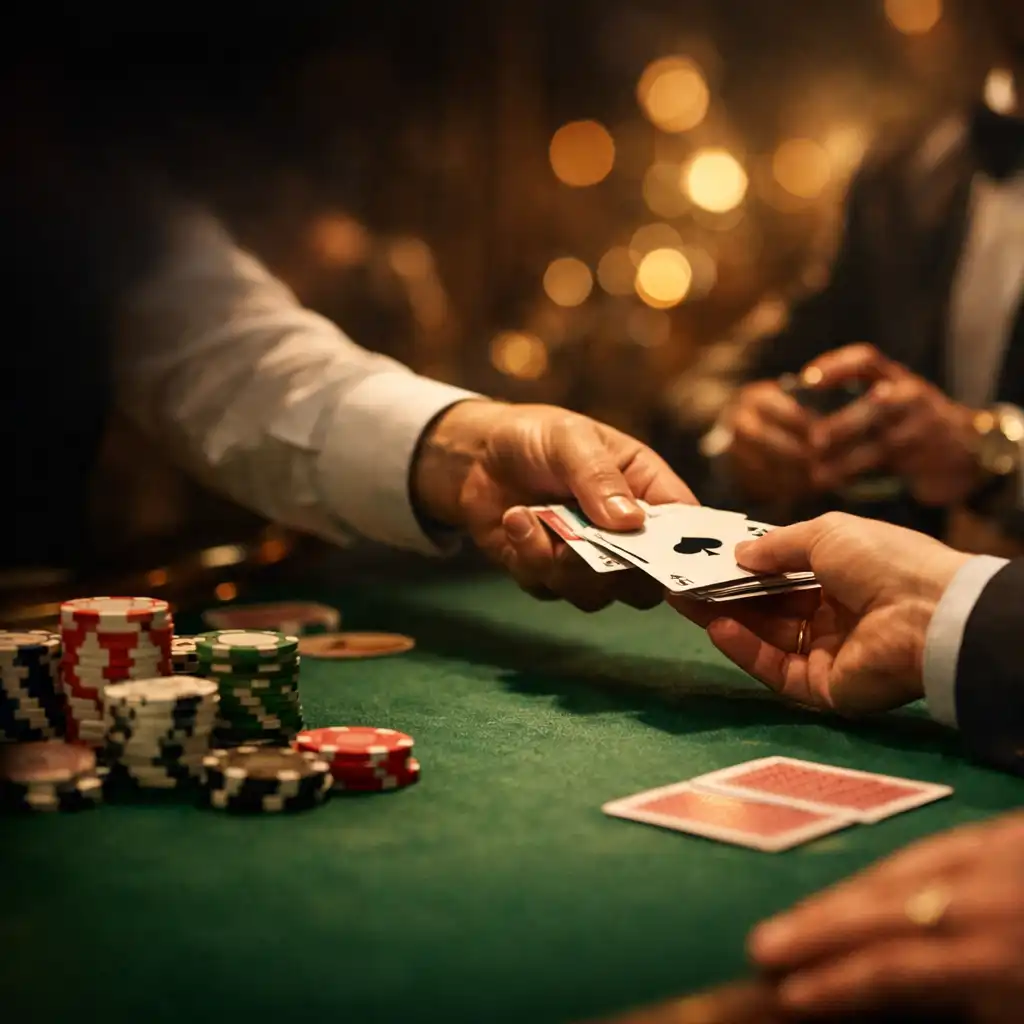 Stół pokerowy na evencie